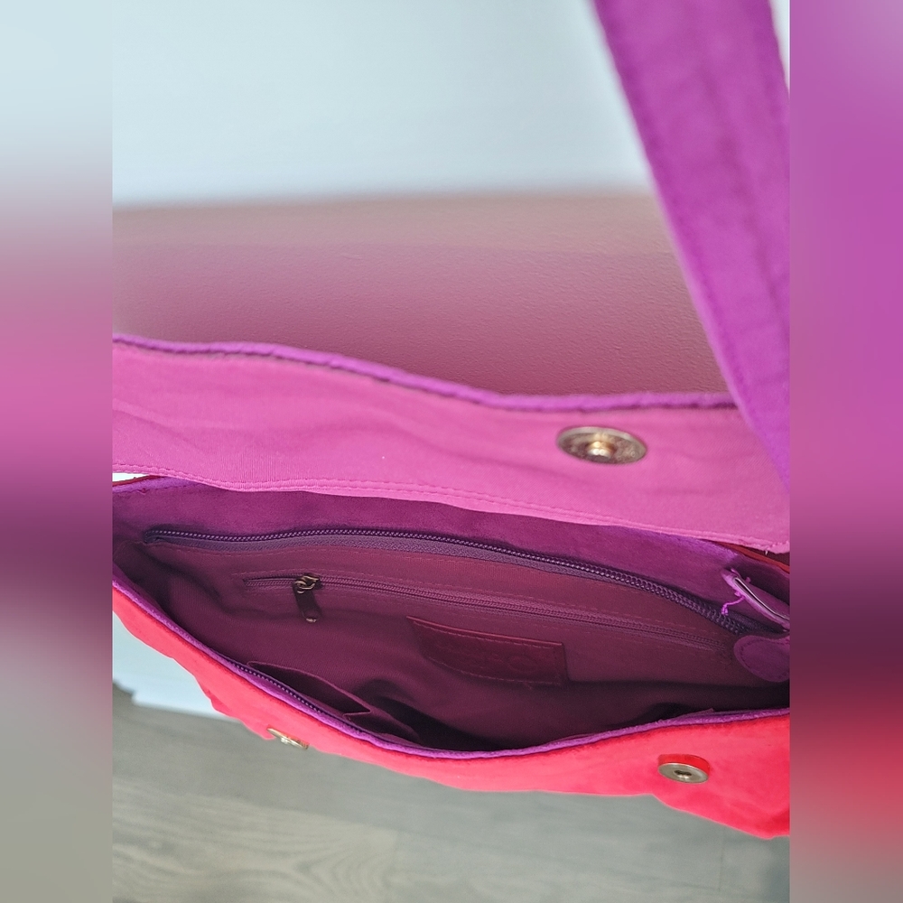 Colorful Microsuede Bag - Picture 3 of 8